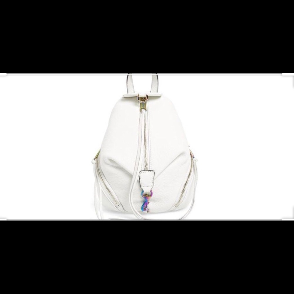 Rebecca Minkoff white mini backpack
